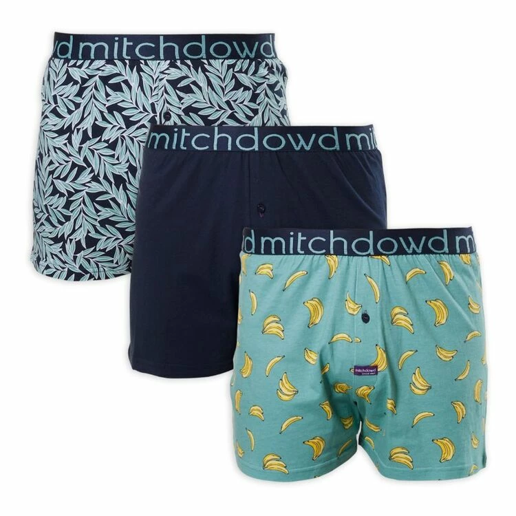 Mitch Dowd Boundless Bananas 3 Pack Boxers Multicoloured & Blue - Image 4