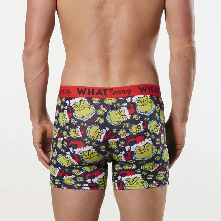 Mitch Dowd Grinch Faces Long Leg Trunk Navy - Image 2