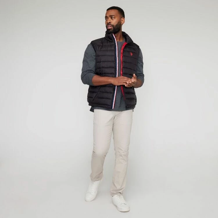 U.S. Polo Assn. U.S. Polo Association Basic Puffer Vest Black - Image 3