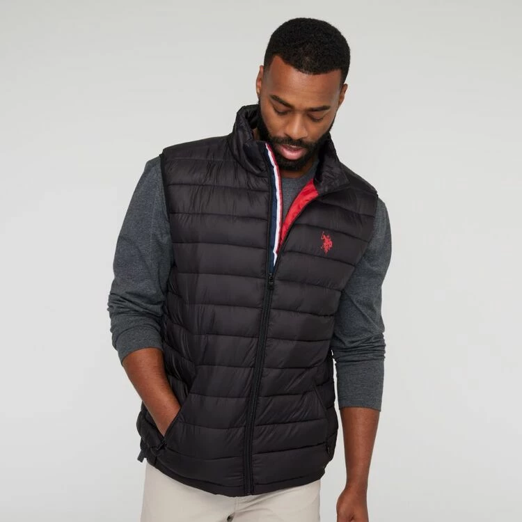 U.S. Polo Assn. U.S. Polo Association Basic Puffer Vest Black - Image 2