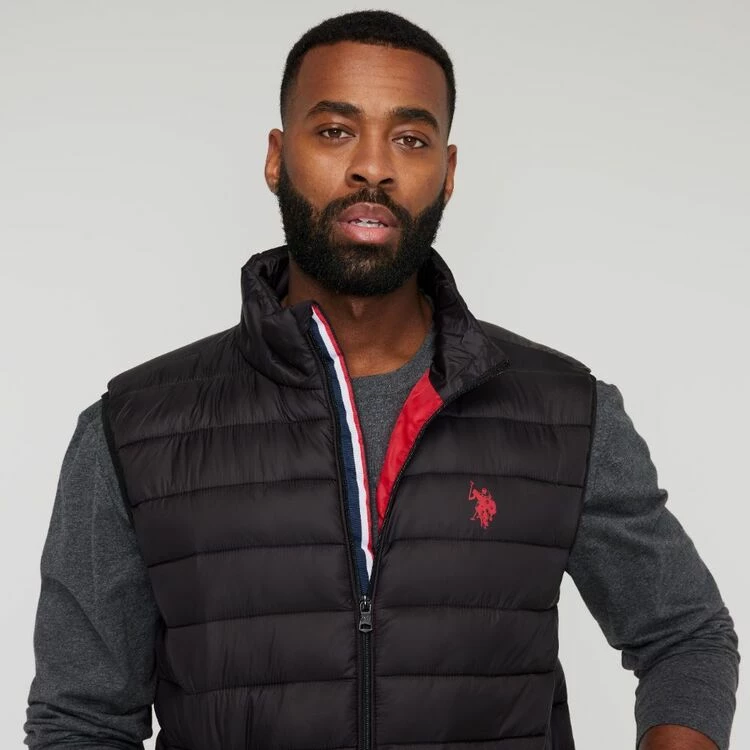 U.S. Polo Assn. U.S. Polo Association Basic Puffer Vest Black