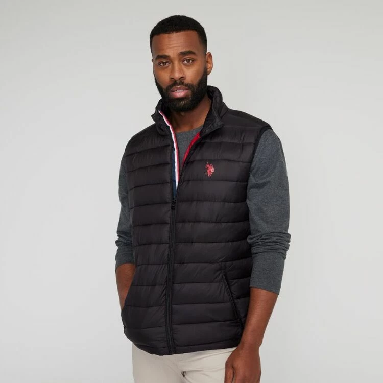 U.S. Polo Assn. U.S. Polo Association Basic Puffer Vest Black - Image 5