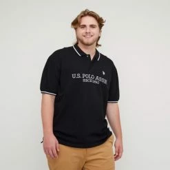 U.S. Polo Assn. Big Long Sleeve Polo Black