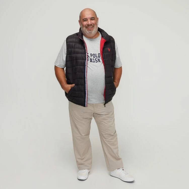 U.S. Polo Assn. Big Polyester Puffer Vest Black - Image 3