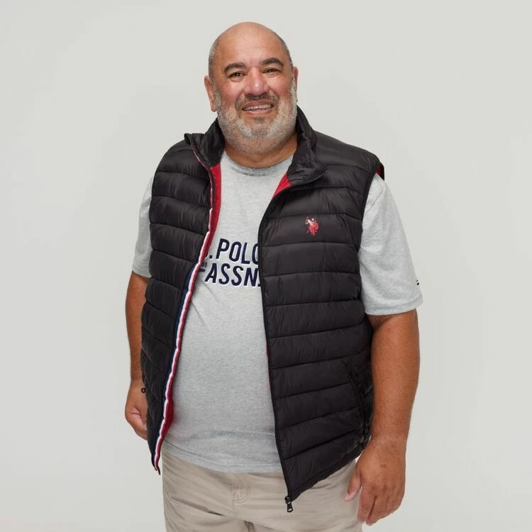 U.S. Polo Assn. Big Polyester Puffer Vest Black - Image 2