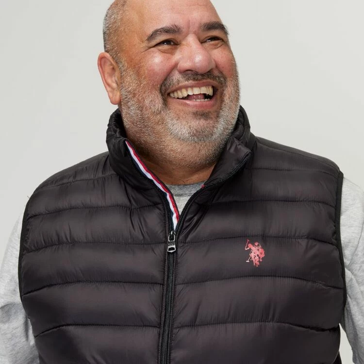 U.S. Polo Assn. Big Polyester Puffer Vest Black