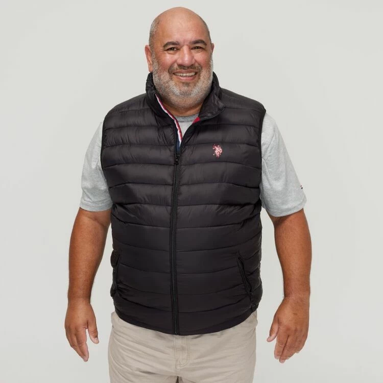 U.S. Polo Assn. Big Polyester Puffer Vest Black - Image 5