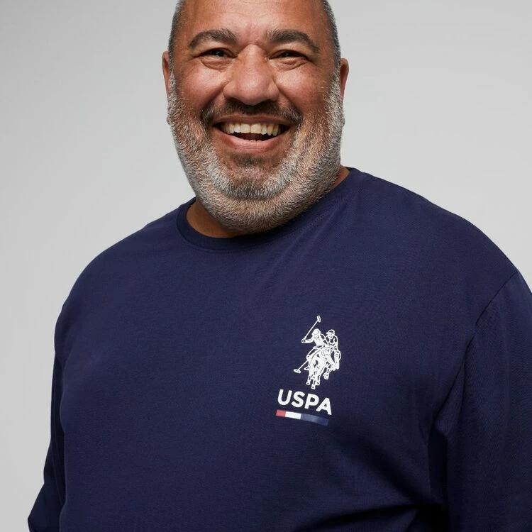 U.S. Polo Assn. U.S. Polo Association Big Arm Brand Long Sleeve Tee Navy - Image 2