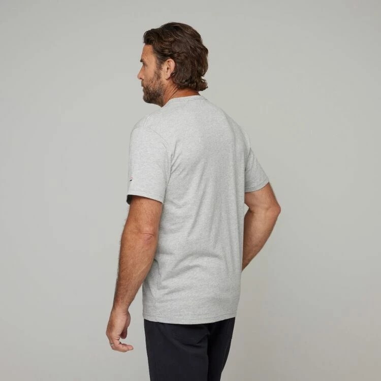 U.S. Polo Assn. Chest Stripe T-Shirt With Logo Heather Grey - Image 5