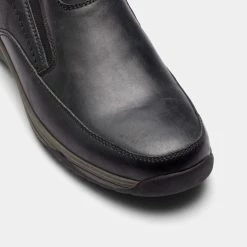 Bronson Windsor Casual Leather Slip On Black
