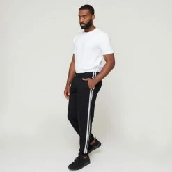 Bronson Basic Cross Trackpant Black