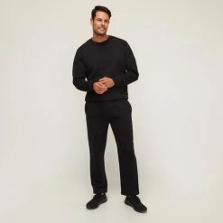 Bronson Basic Flynn Plain Trackpant Black