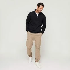 Bronson Casual Gisborne Fleece Jumper Black