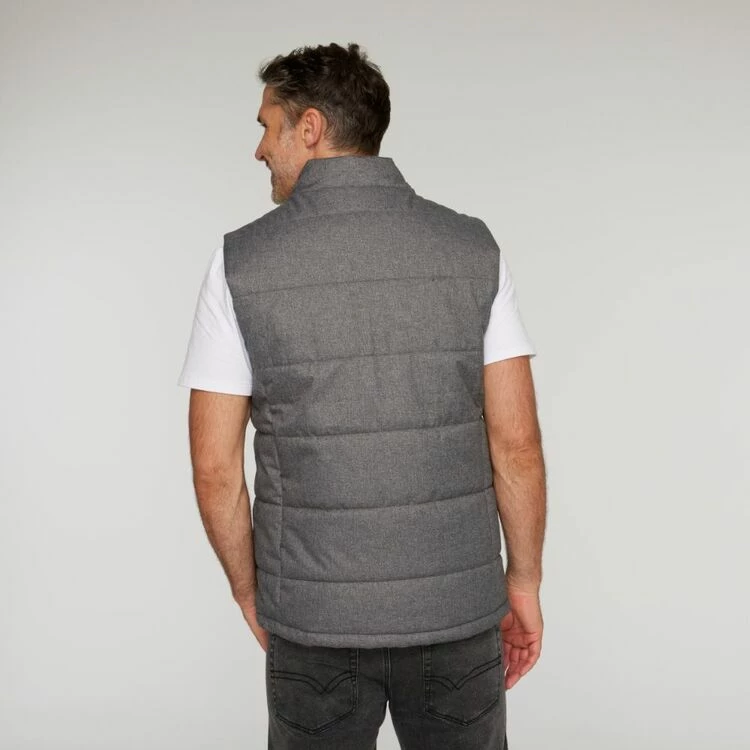 JC Lanyon Terrell Down Alternative Puffer Vest Charcoal - Image 4