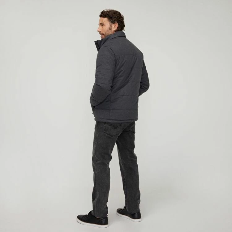 JC Lanyon Morris Down Alternative Puffer Jacket Charcoal - Image 4
