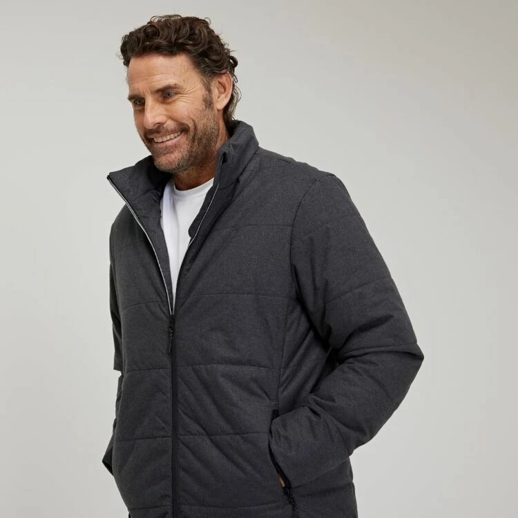 JC Lanyon Morris Down Alternative Puffer Jacket Charcoal - Image 2