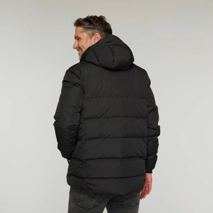 JC Lanyon Oark Snowfall Seam Free 90/10 Puffer Jacket Black - Image 4
