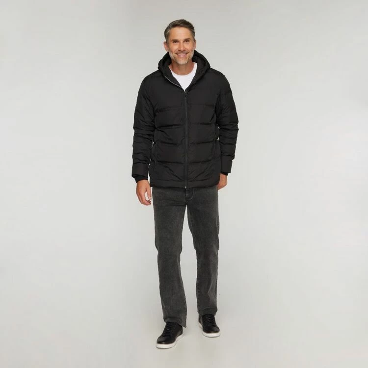 JC Lanyon Oark Snowfall Seam Free 90/10 Puffer Jacket Black - Image 3